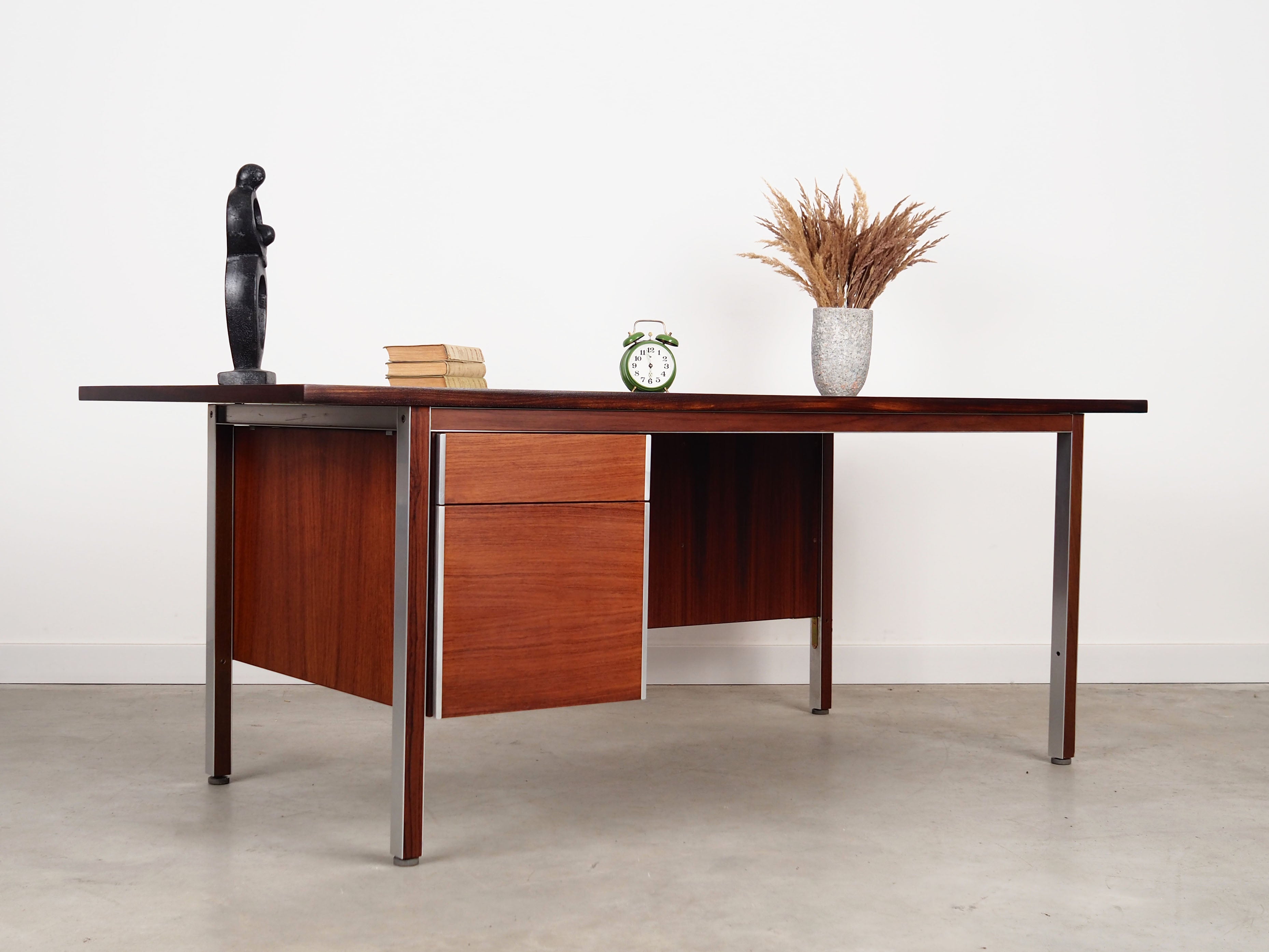 1970s_Danish_Rosewood_Desk_by_Nipu,_Two_Drawers_and_Pull-Out_Storage_Compartments