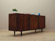1970s_Danish_Rosewood_Sideboard_by_Omann_Jun,_Black_Wood_Legs_and_Media_Storage_Cabinet