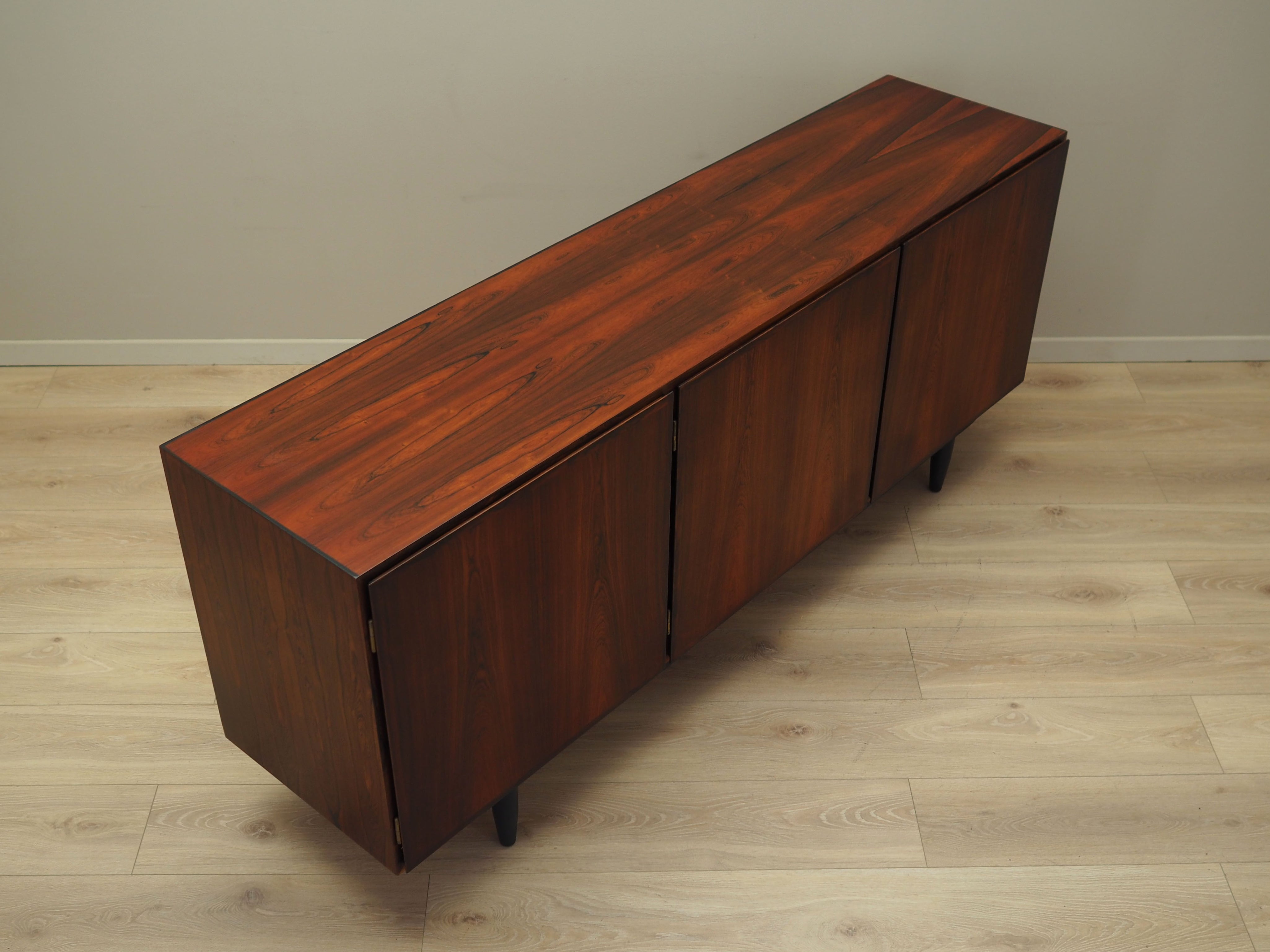 1970s_Danish_Rosewood_Sideboard_by_Omann_Jun,_Black_Wood_Legs_and_Media_Storage_Cabinet