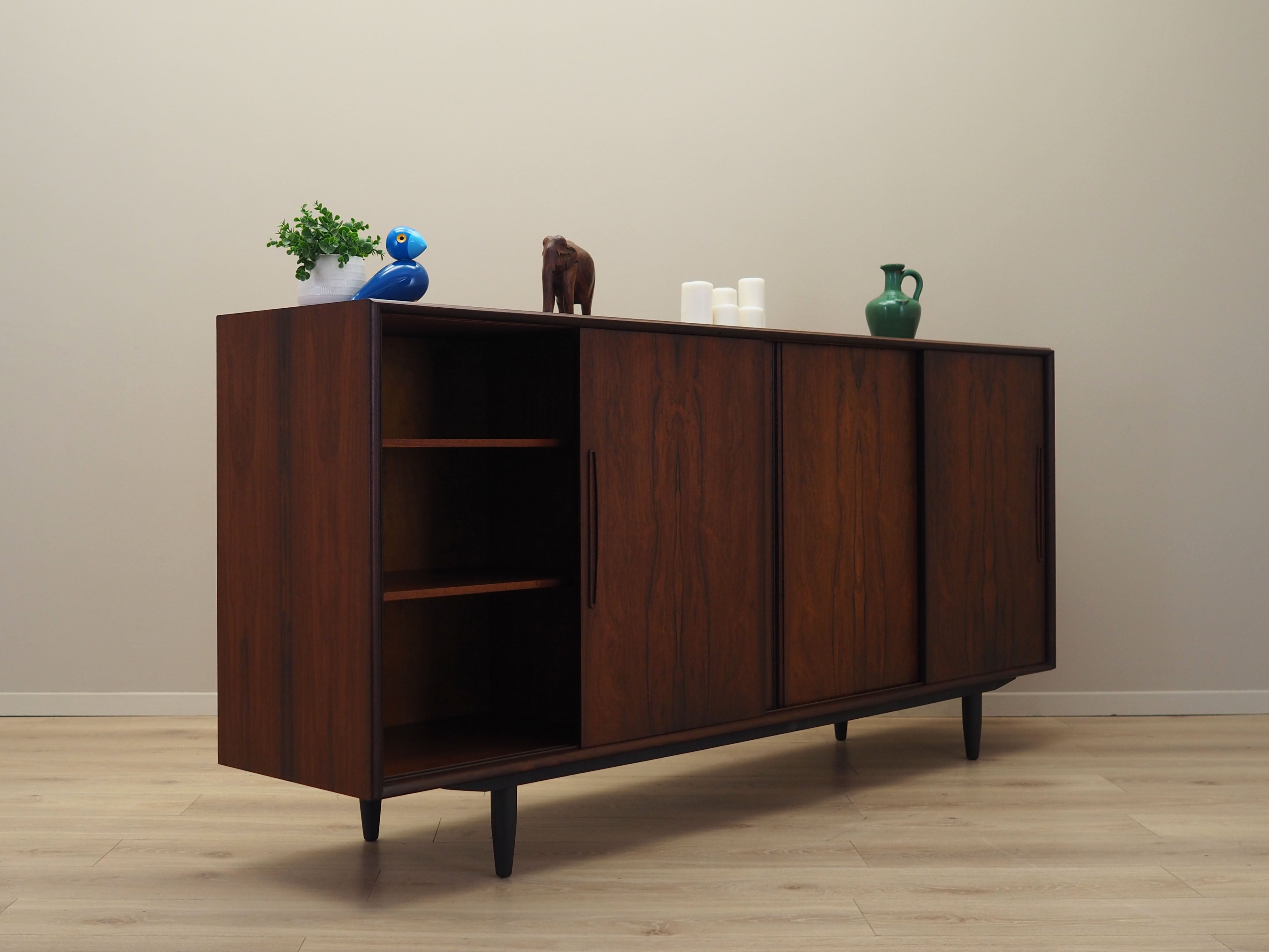 1970s_Danish_Rosewood_Sideboard_with_Mirrored_Bar_Cabinet,_Eight_Drawers_and_Sliding_Doors