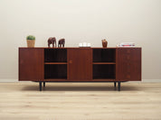 1960s_Danish_Teak_Sideboard_by_Farsø_Møbelfabrik,_Sliding_Doors,_Five_Drawers_and_Adjustable_Shelves