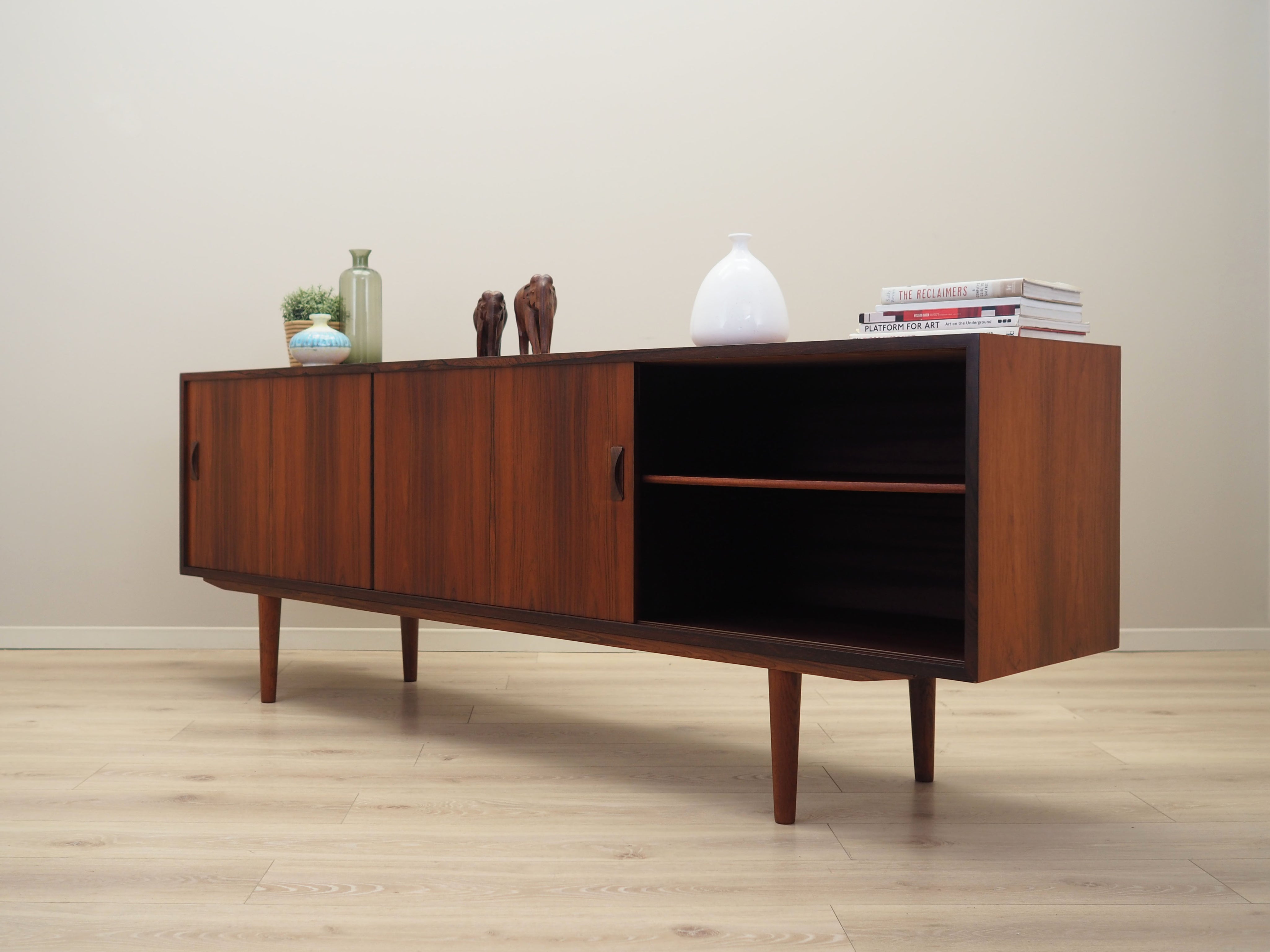 1960s_Danish_Rosewood_Sideboard_by_Clausen_&_Søn,_Sliding_Doors,_Four_Drawers_and_Adjustable_Shelves