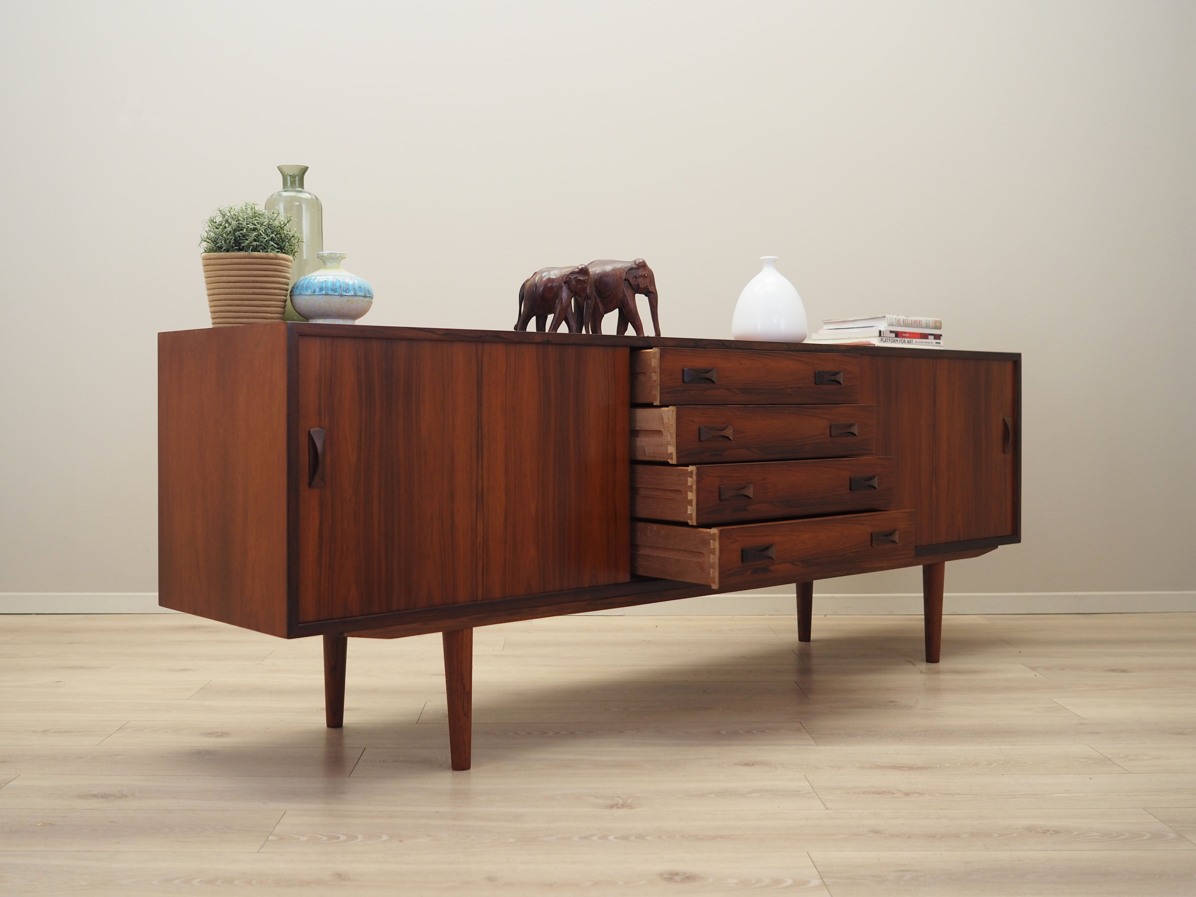 1960s_Danish_Rosewood_Sideboard_by_Clausen_&_Søn,_Sliding_Doors,_Four_Drawers_and_Adjustable_Shelves