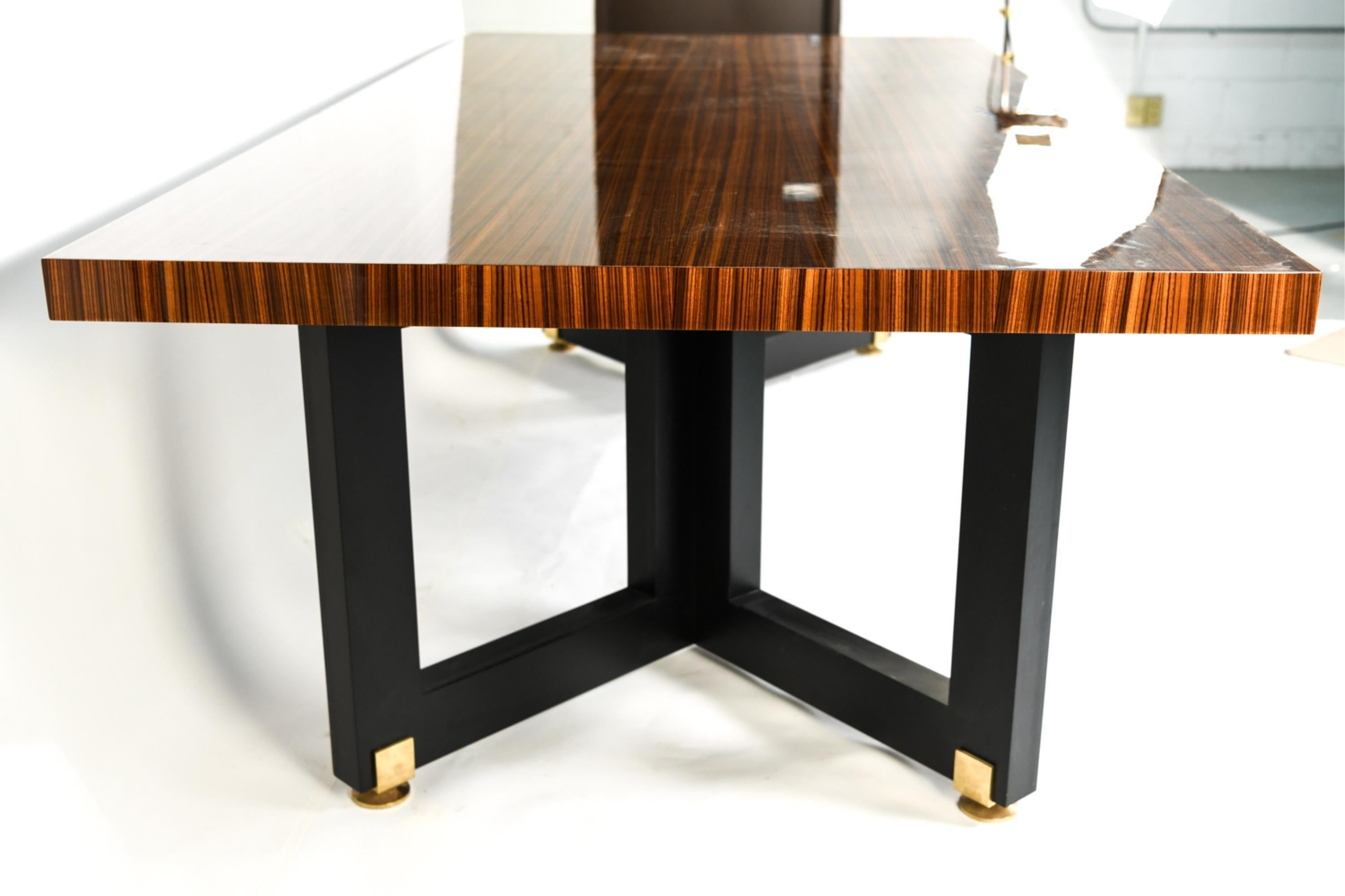 Lacquered_Zebrawood_&_Brass_Conference_Table_by_Lorin_Marsh,_2000s