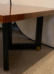 Lacquered_Zebrawood_&_Brass_Conference_Table_by_Lorin_Marsh,_2000s