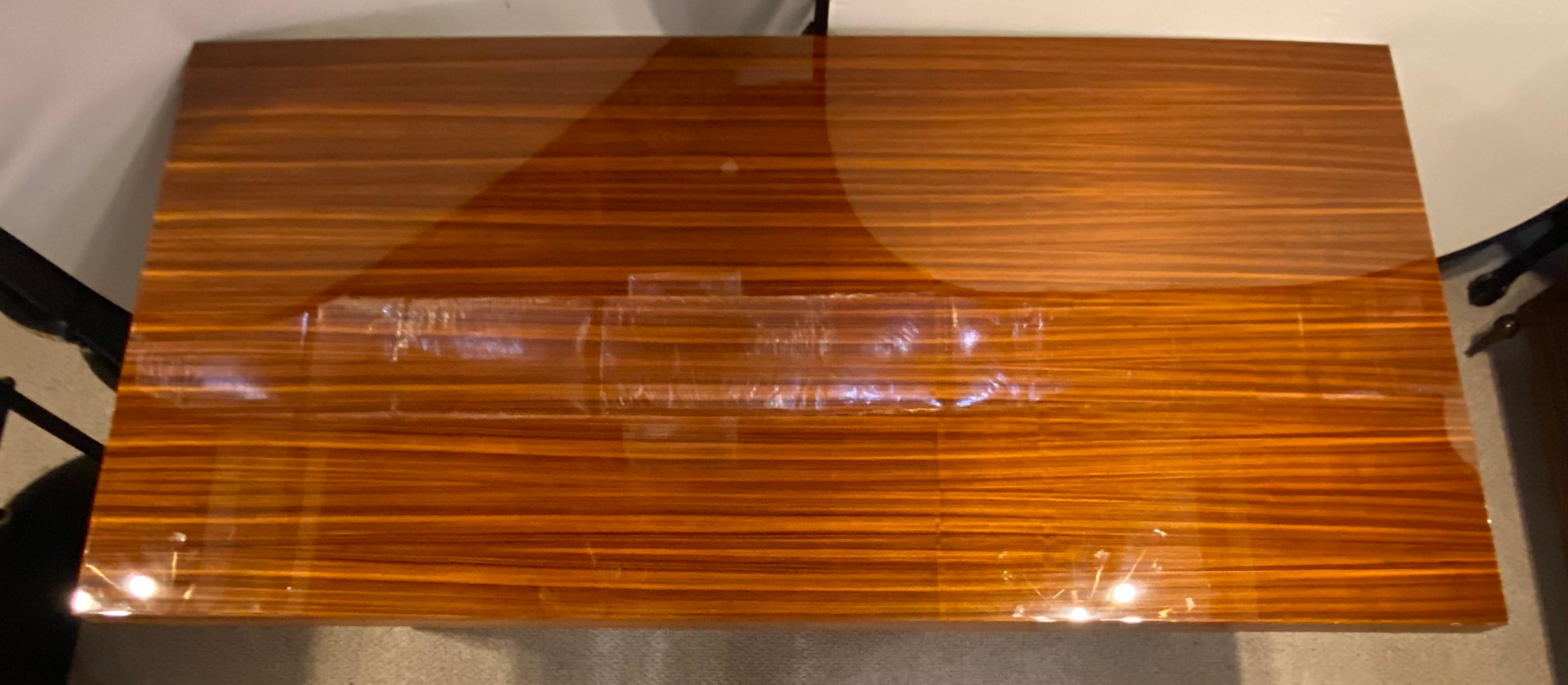 Lacquered_Zebrawood_&_Brass_Conference_Table_by_Lorin_Marsh,_2000s