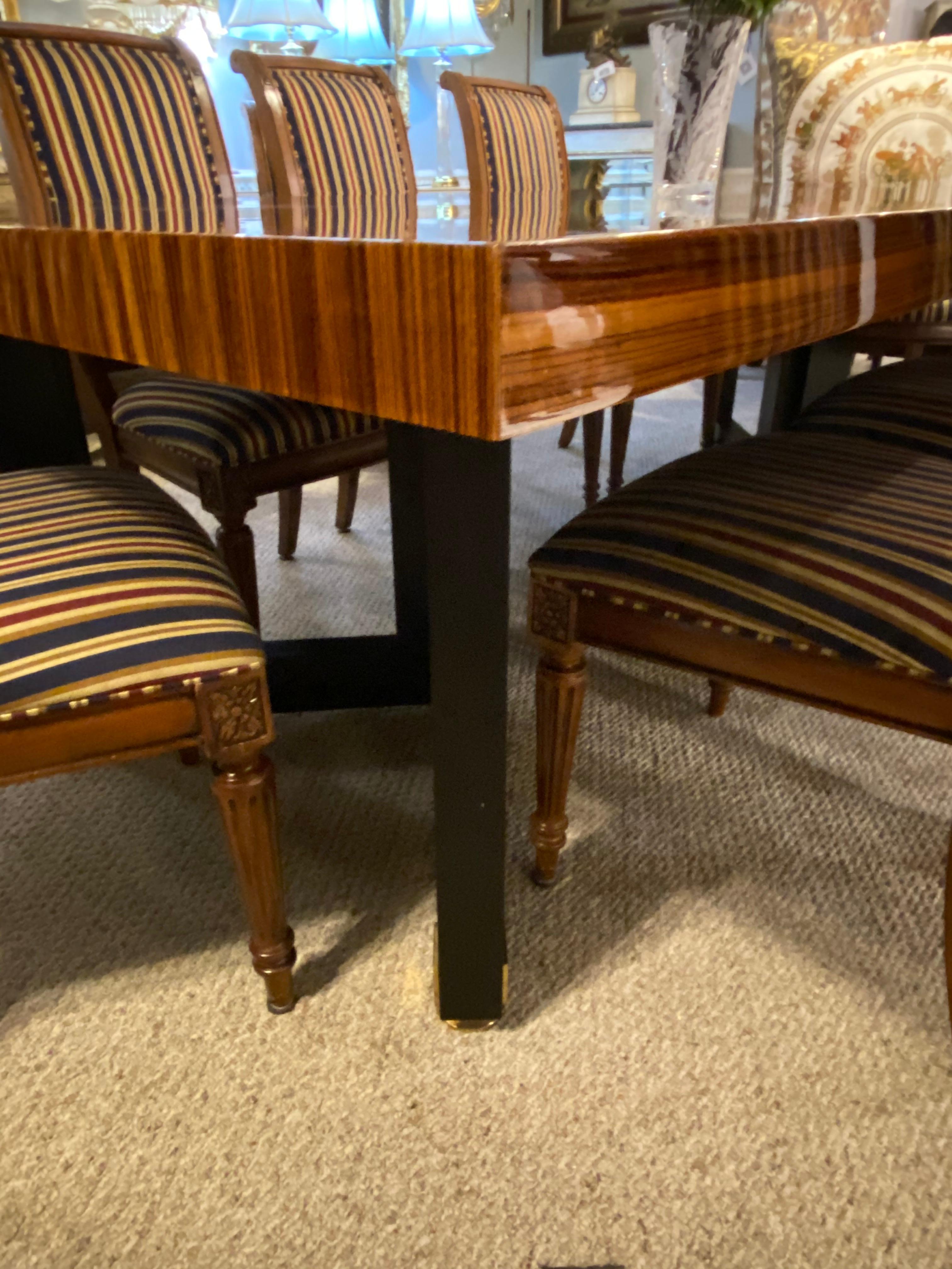 Lacquered_Zebrawood_&_Brass_Conference_Table_by_Lorin_Marsh,_2000s