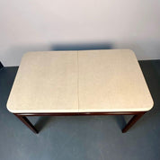 Mid-Century_Modern_Dining_Table,_Cork_Surface,_Mahogany_Base,_1950s_USA