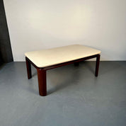 Mid-Century_Modern_Dining_Table,_Cork_Surface,_Mahogany_Base,_1950s_USA