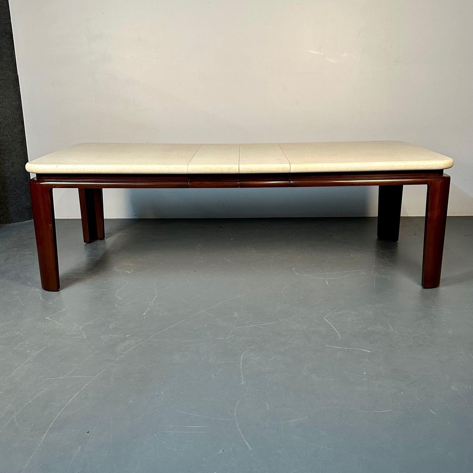 Mid-Century_Modern_Dining_Table,_Cork_Surface,_Mahogany_Base,_1950s_USA