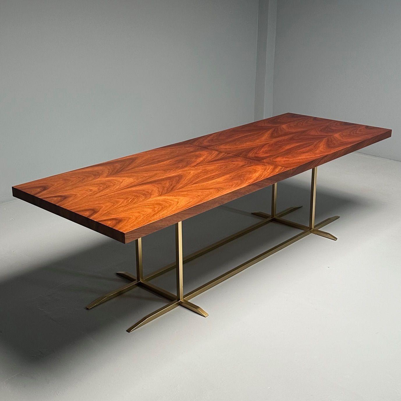 Contemporary_Italian_Burlwood_Dining_or_Conference_Table_,_Gilt_Metal