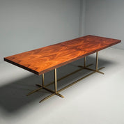 Contemporary_Italian_Burlwood_Dining_or_Conference_Table_,_Gilt_Metal