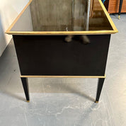 Mid-Century_Regency_Style_Executive_Desk,_Lacquered_Ebony_2000s_USA