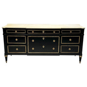 Maison_Jansen_Hollywood_Regency_Commode,_Black_Wood_&_Marble,_1940s_France