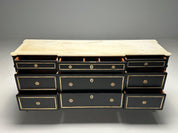 Maison_Jansen_Hollywood_Regency_Commode,_Black_Wood_&_Marble,_1940s_France
