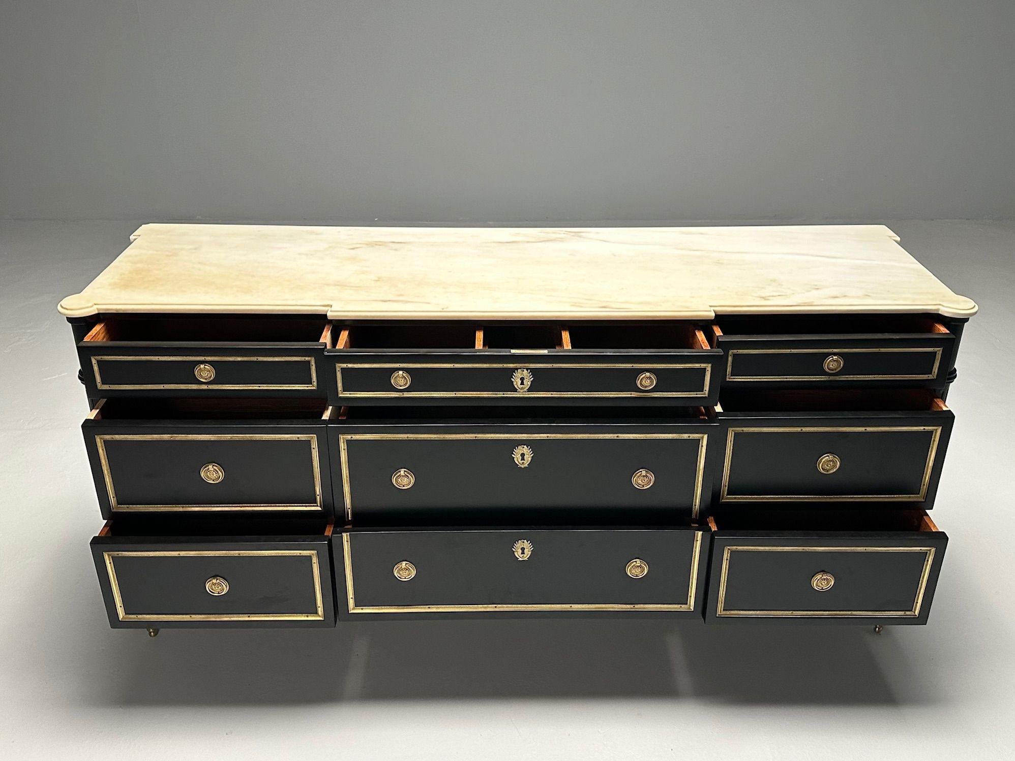 Maison_Jansen_Hollywood_Regency_Commode,_Black_Wood_&_Marble,_1940s_France