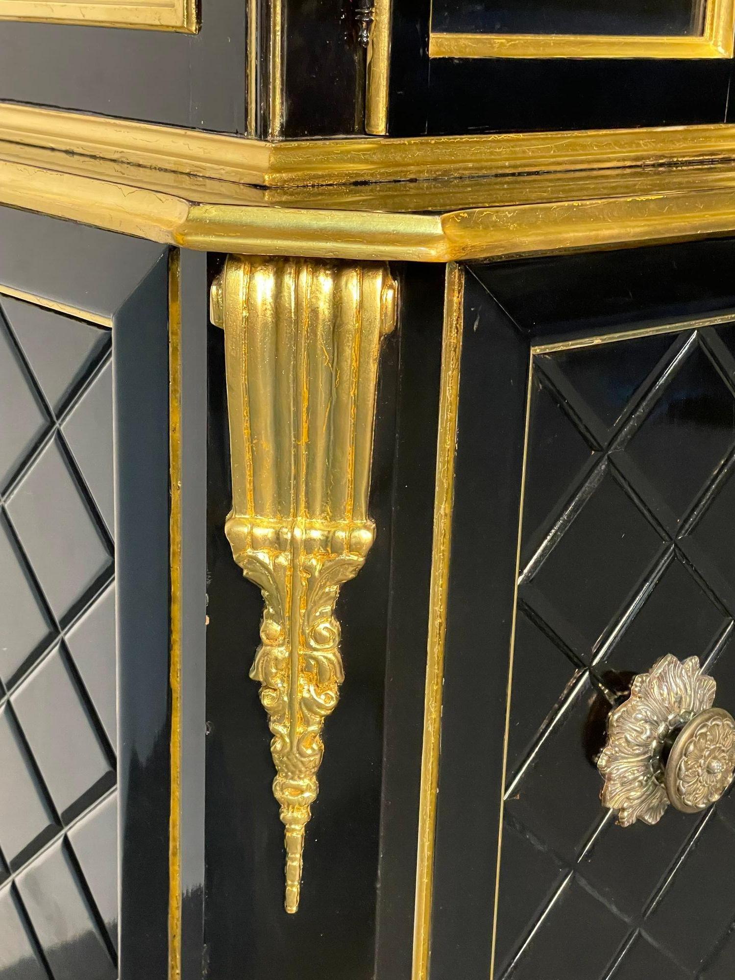 Hollywood_Regency_Ebonized_Bookcase_by_Grosfeld_House,_1970s