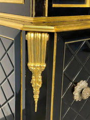 Hollywood_Regency_Ebonized_Bookcase_by_Grosfeld_House,_1970s