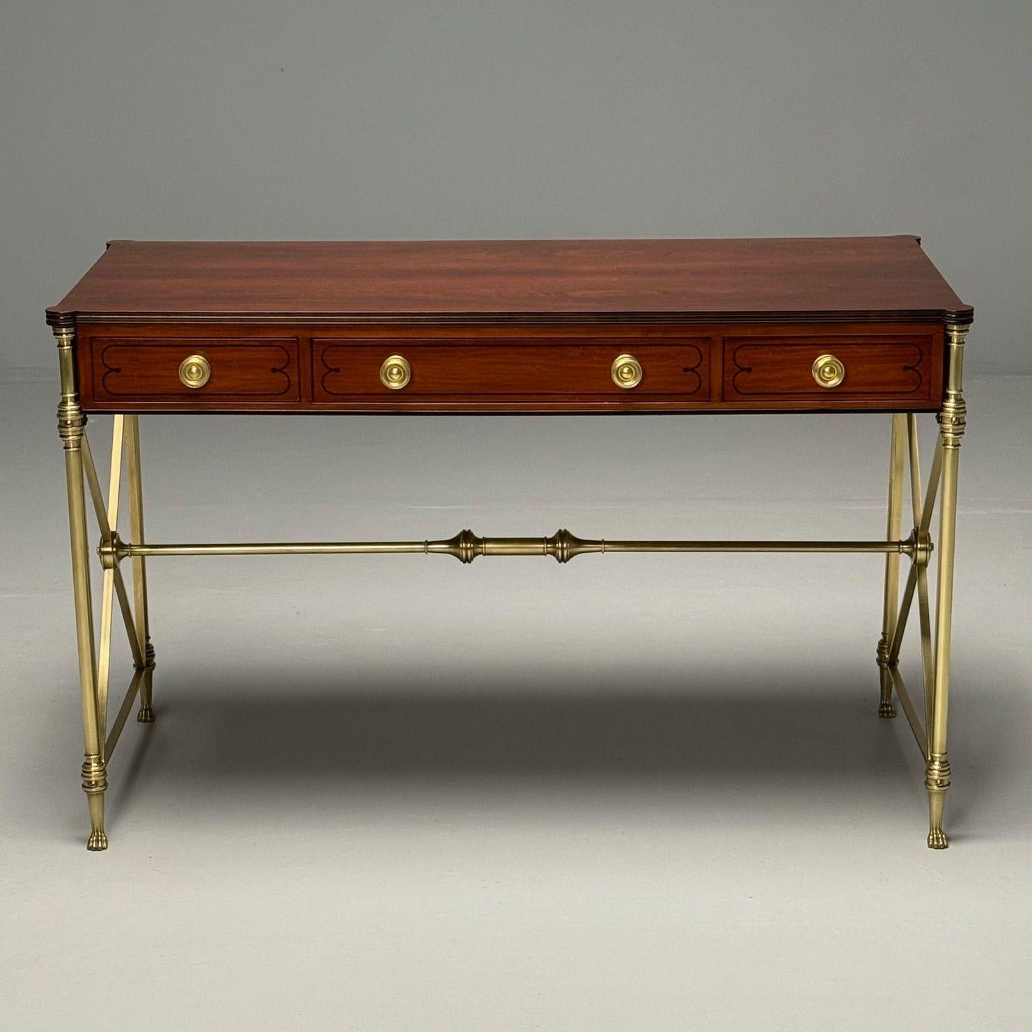 Kittinger_English_Regency_Campaign_Desk_,_Rosewood_&_Satinwood_1950s_USA