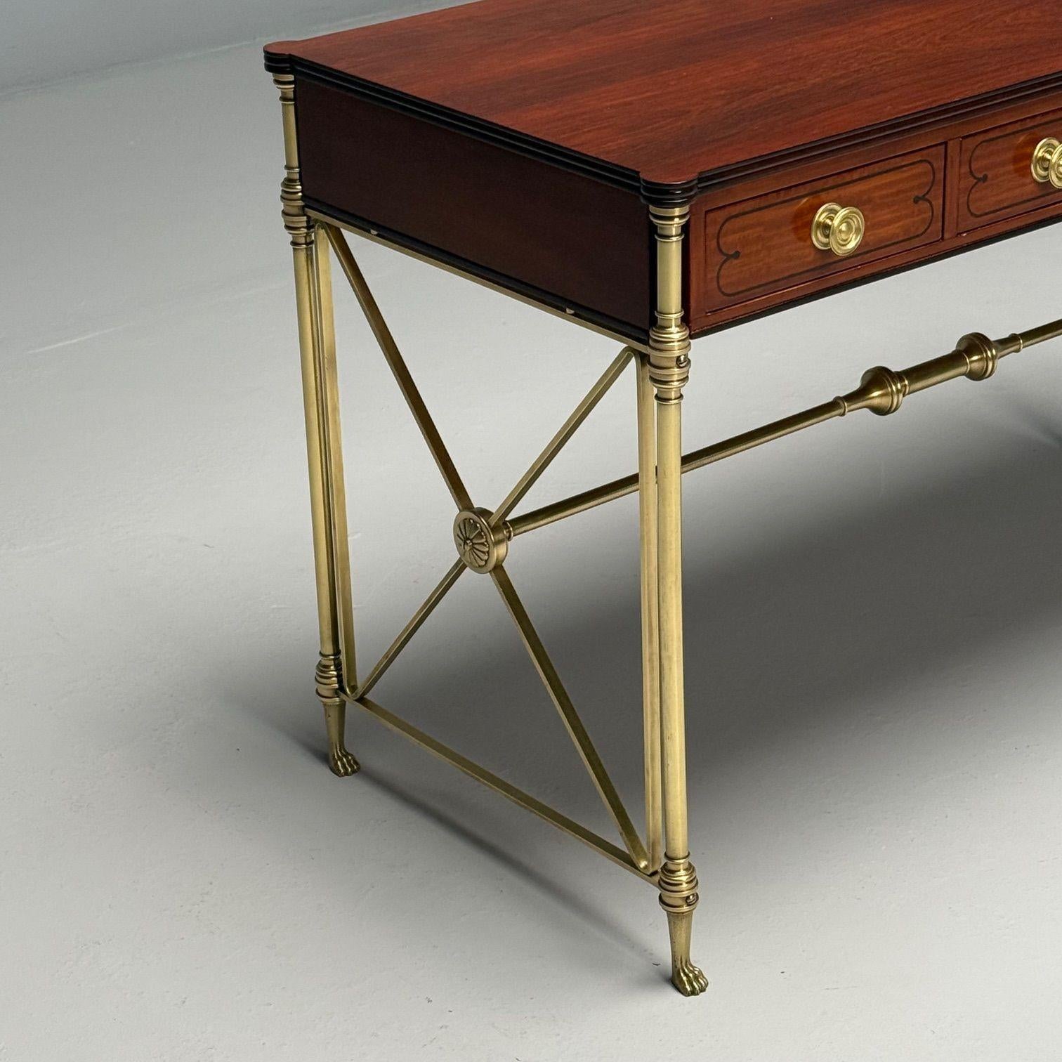 Kittinger_English_Regency_Campaign_Desk_,_Rosewood_&_Satinwood_1950s_USA