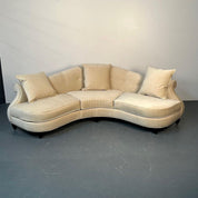 **SEM_PREÇO**_Modern_Curved_Lafite_Sofa_by_Christopher_Guy_,_Velvet_Upholstery,_2010s_USA