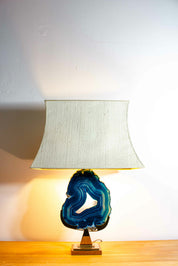 Fine_brass_&_blue_agate_stone_lamp,_1970s