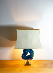 Fine_brass_&_blue_agate_stone_lamp,_1970s