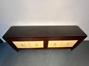 Mid-Century_Sideboard,Parchment_&_Mahogany_1950s_Italy