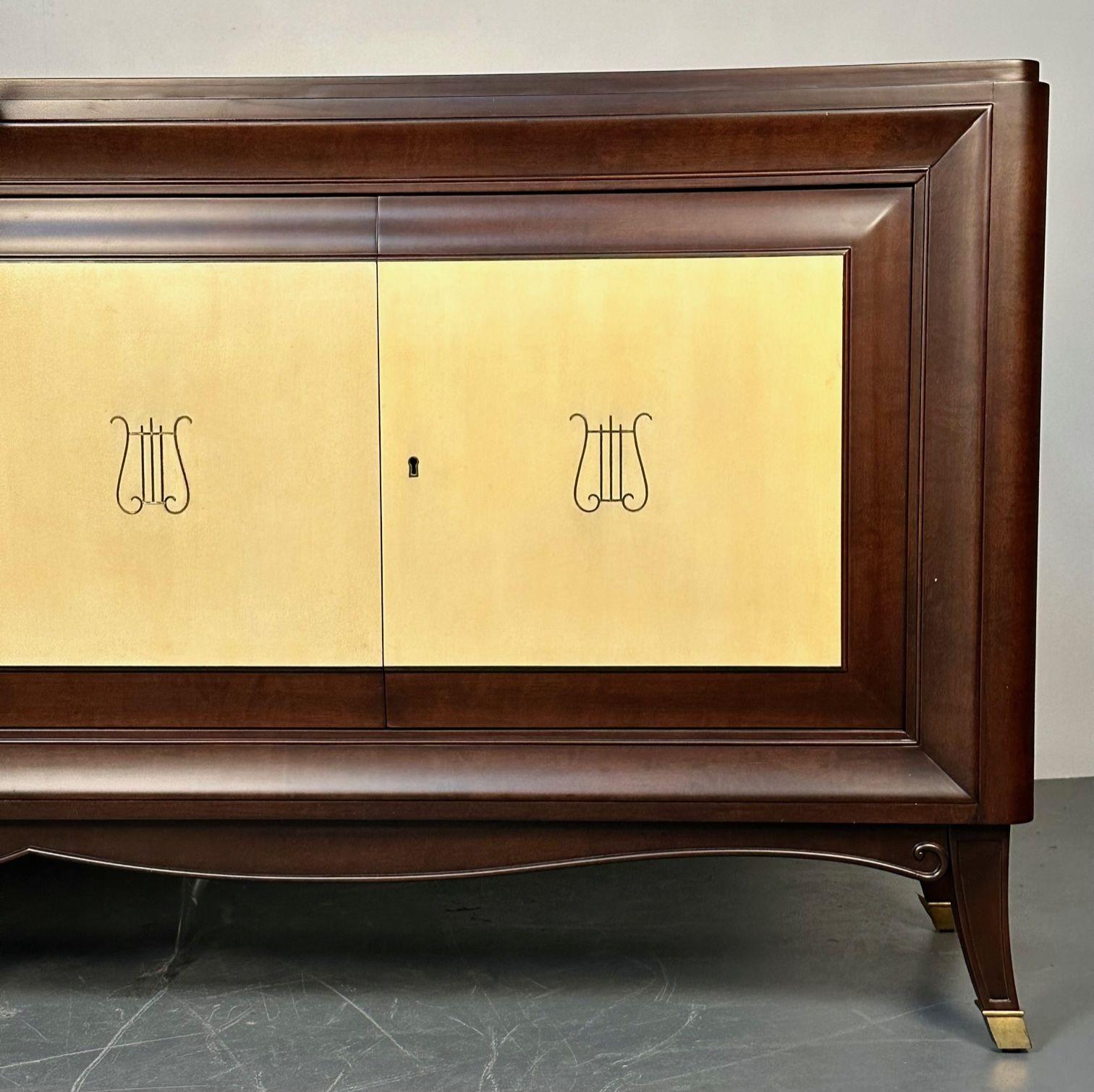 Mid-Century_Sideboard,Parchment_&_Mahogany_1950s_Italy