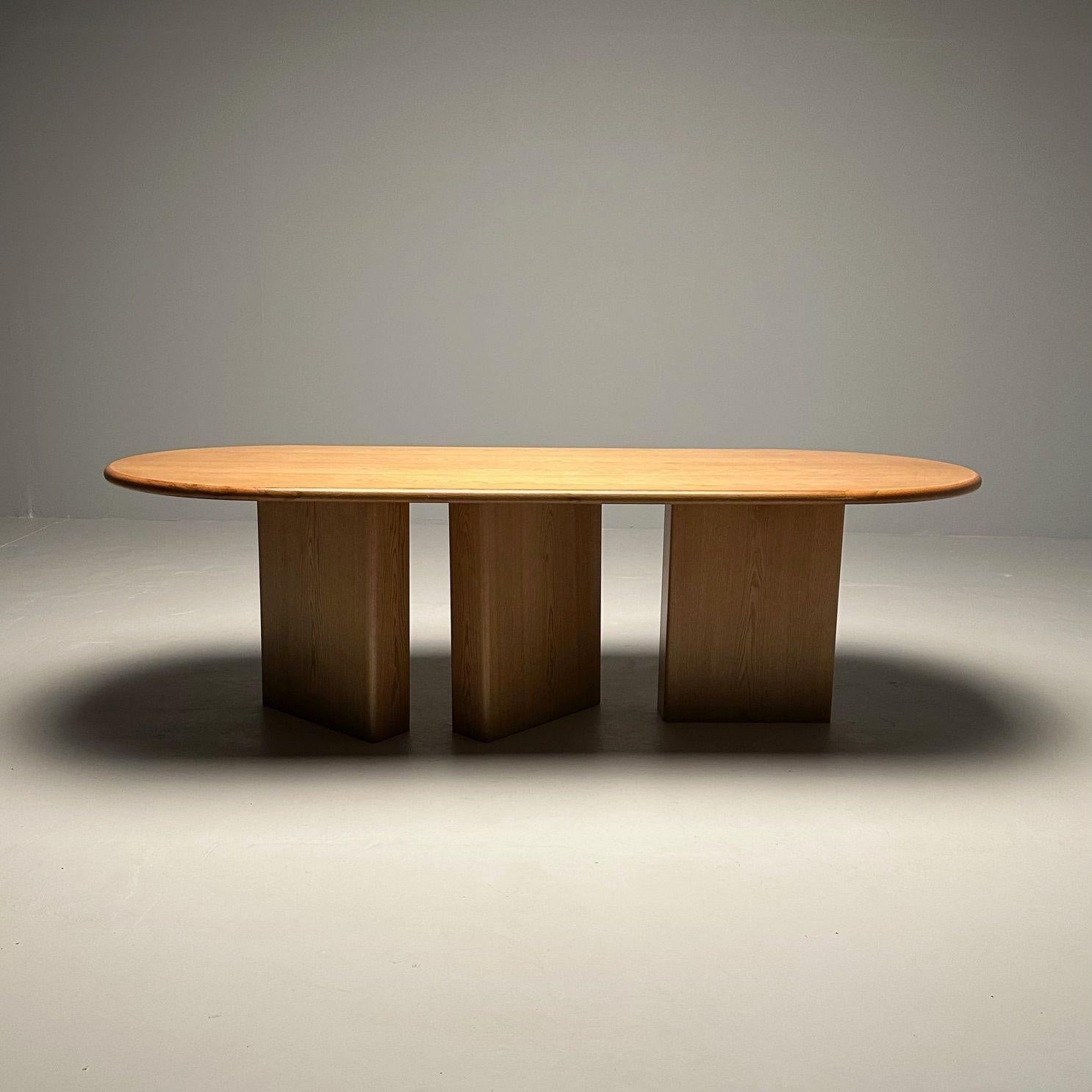 Contemporary_Organic_Modern_Oak_Pedestal_Dining_Table