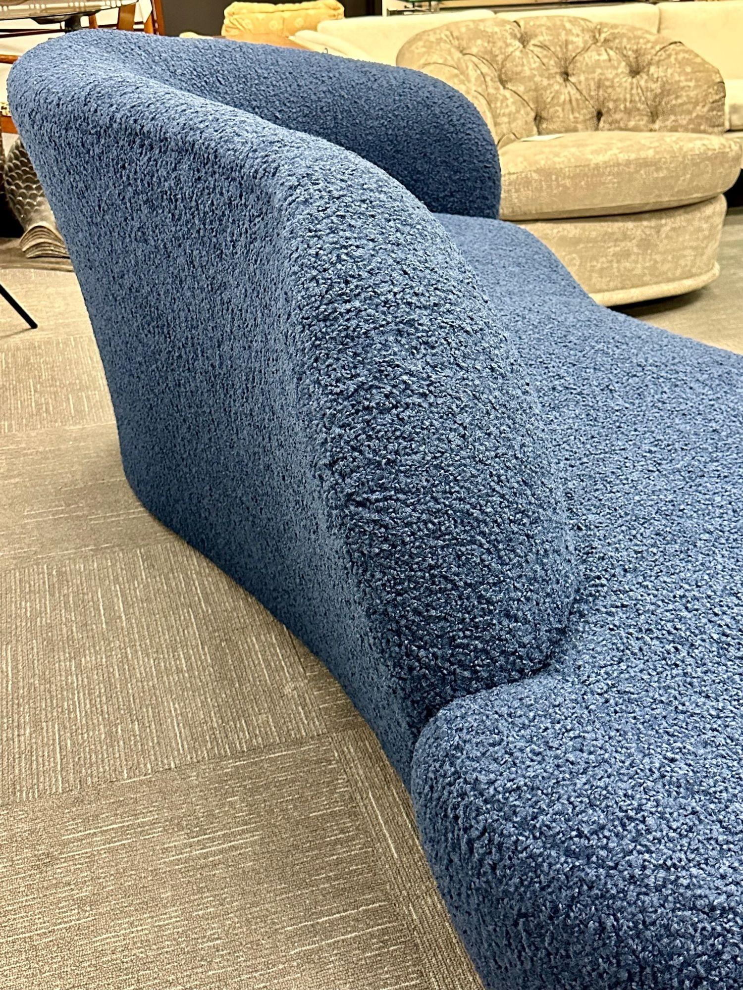 Mid-Century_Style_Organic_Form_Cloud_Sofa,_Blue_Bouclé,_2010s_USA