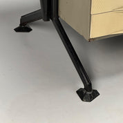 BBPR_Olivetti_Desk_in_Metal_with_Red_Leather_1950s_Italy