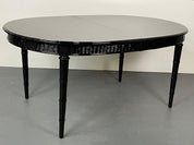 Faux_Bamboo_&_Wicker_Dining_Table,_Ebony,_American_of_Martinsville_1950s_USA