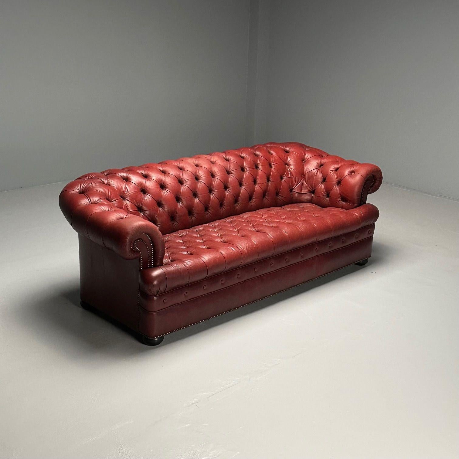 Georgian_Chesterfield_Sofa,_Distressed_Red_Leather,_1990s