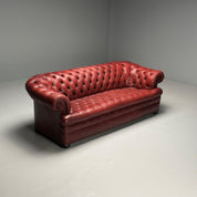 Georgian_Chesterfield_Sofa,_Distressed_Red_Leather,_1990s