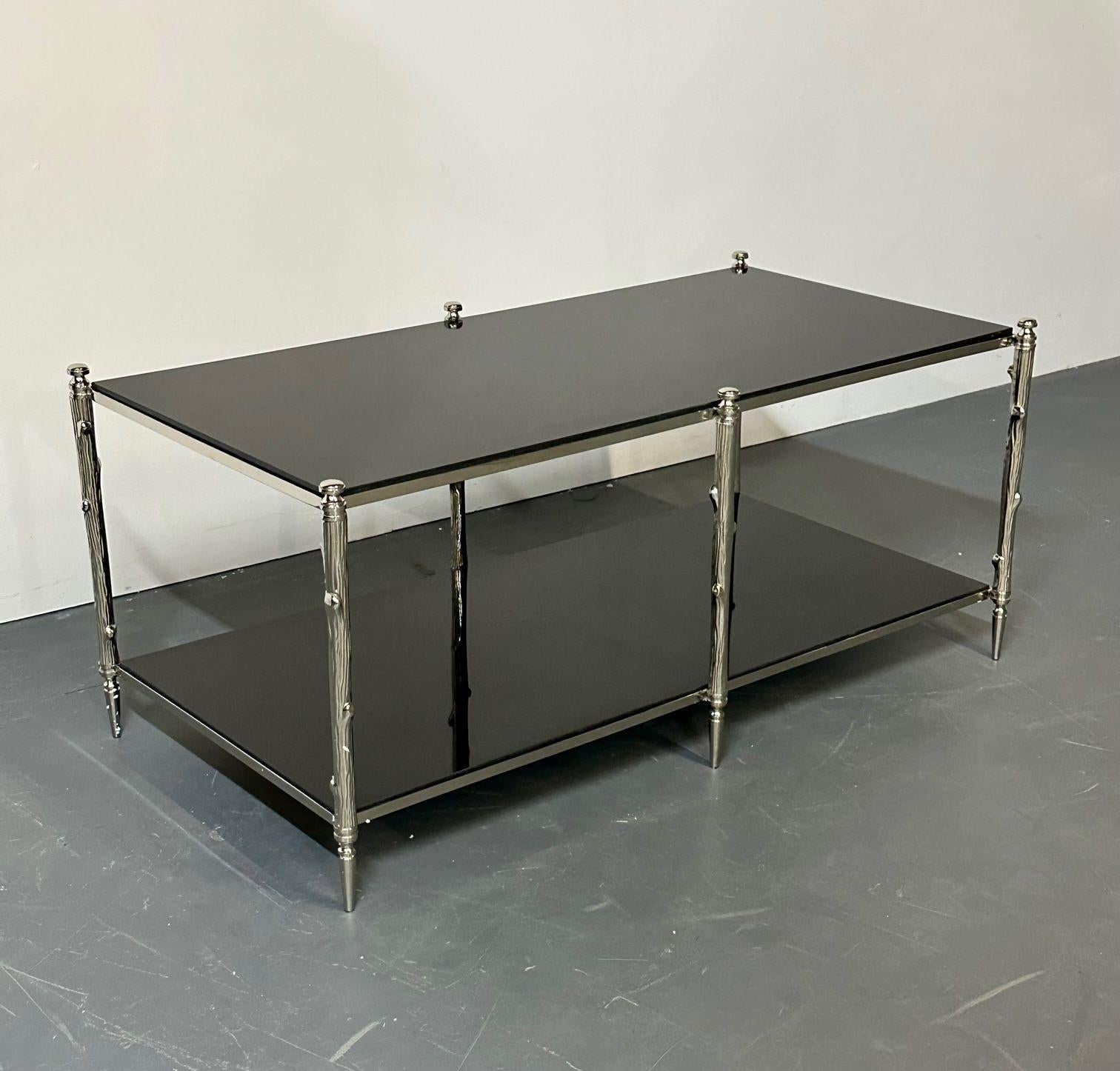 Two-Tier_Coffee_Table,_Black_Granite,_Maison_Baguès_Style