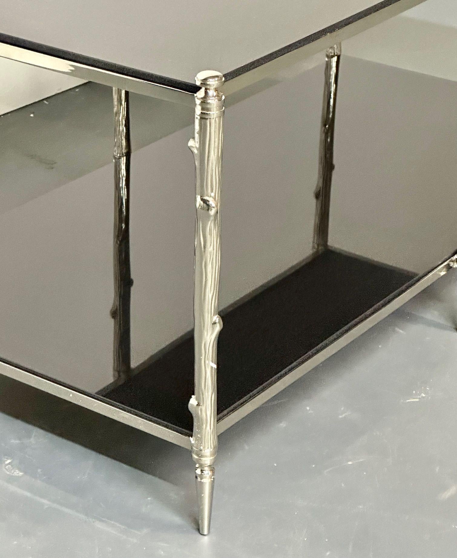 Two-Tier_Coffee_Table,_Black_Granite,_Maison_Baguès_Style