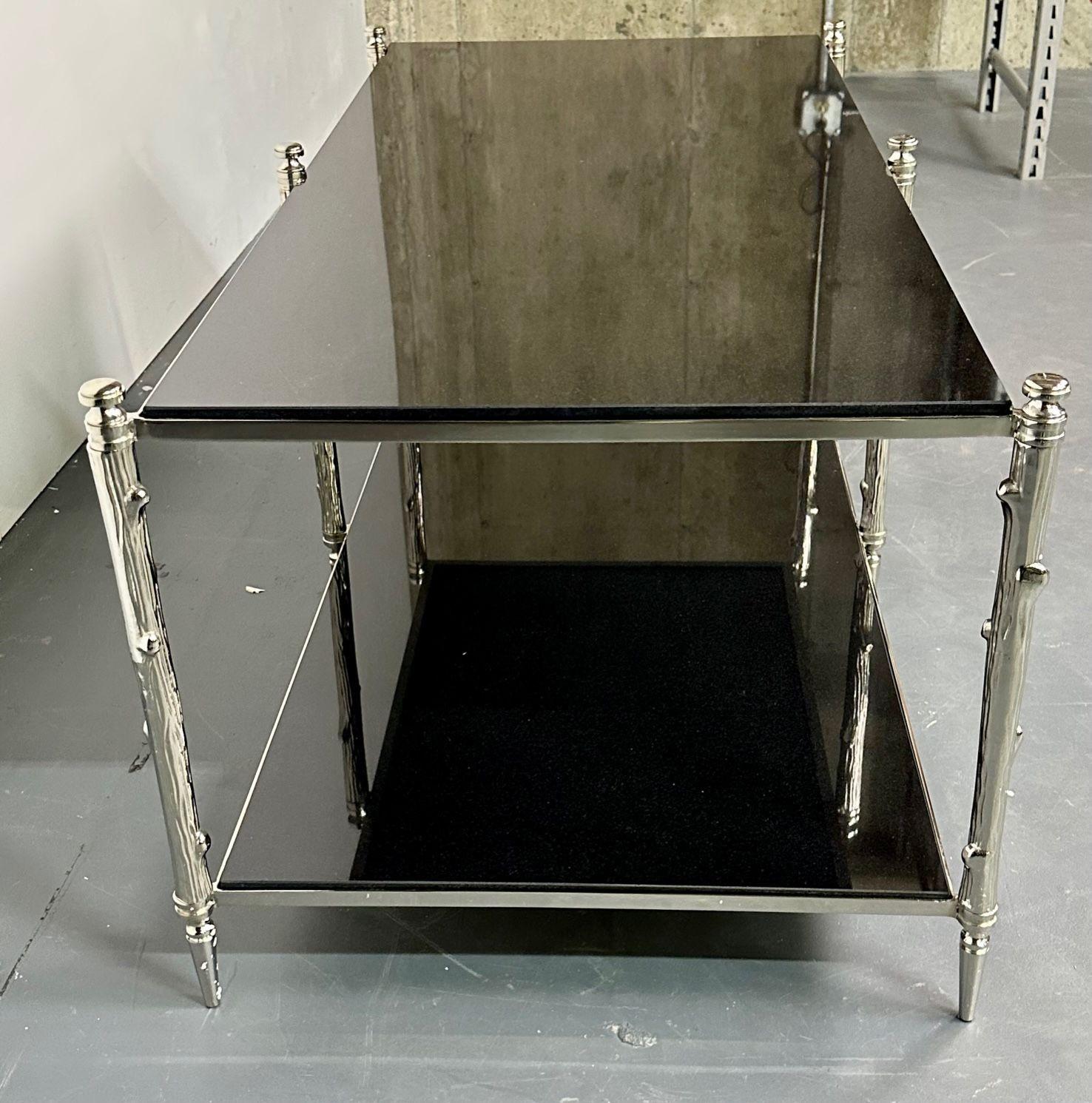 Two-Tier_Coffee_Table,_Black_Granite,_Maison_Baguès_Style