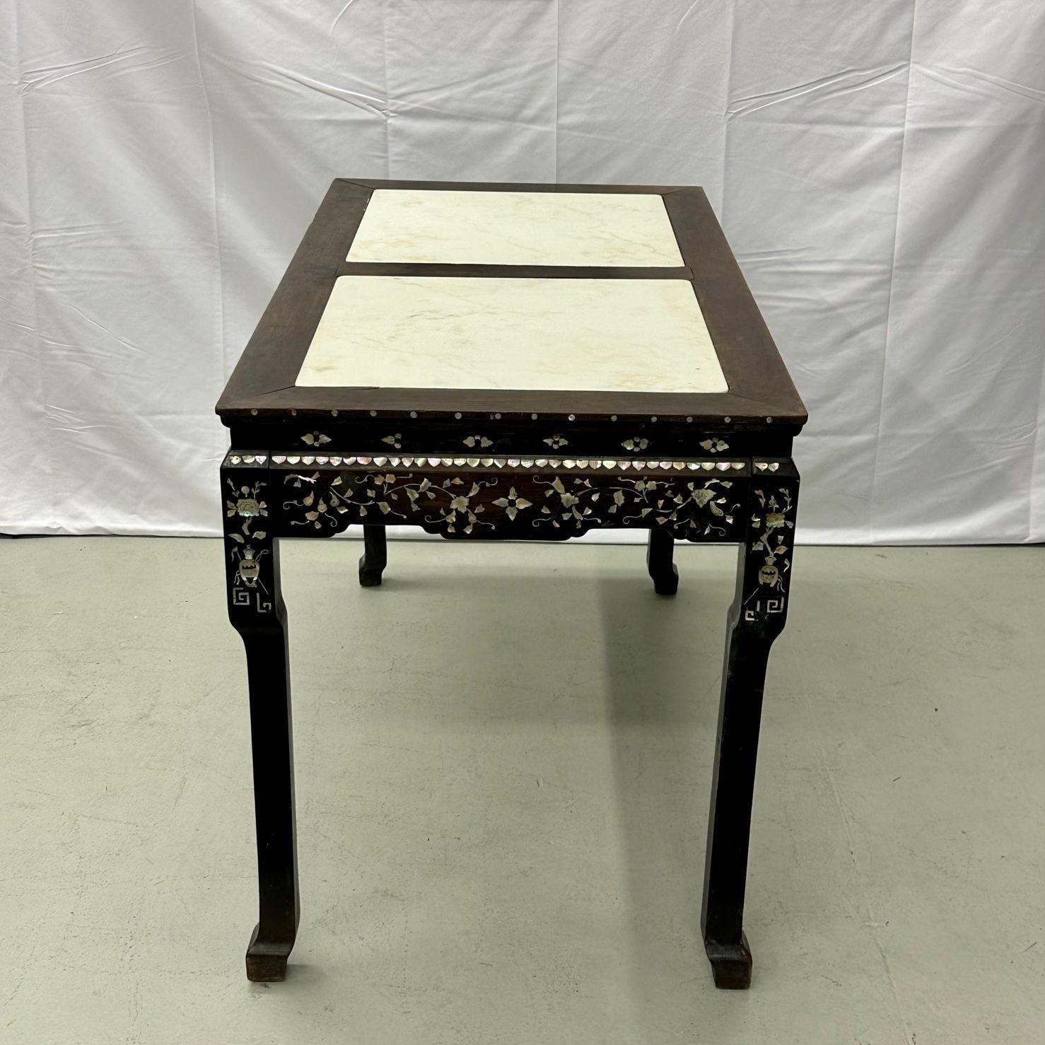 Syrian_Rosewood_Console_Table,_Mother-of-Pearl_&_Marble_Top_1950s_Syria