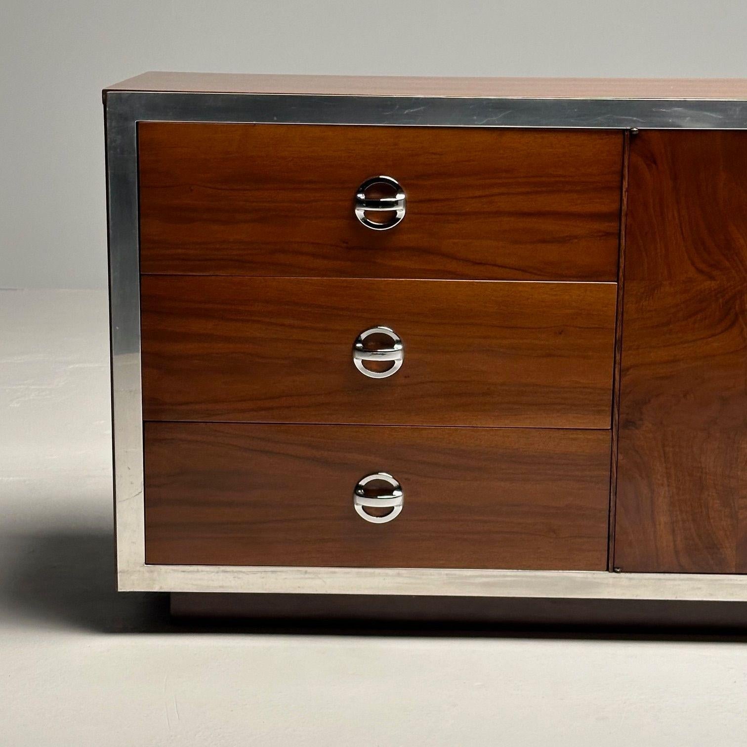 Milo_Baughman_Burlwood_&_Chrome_Dresser_Sideboard_1970s_USA