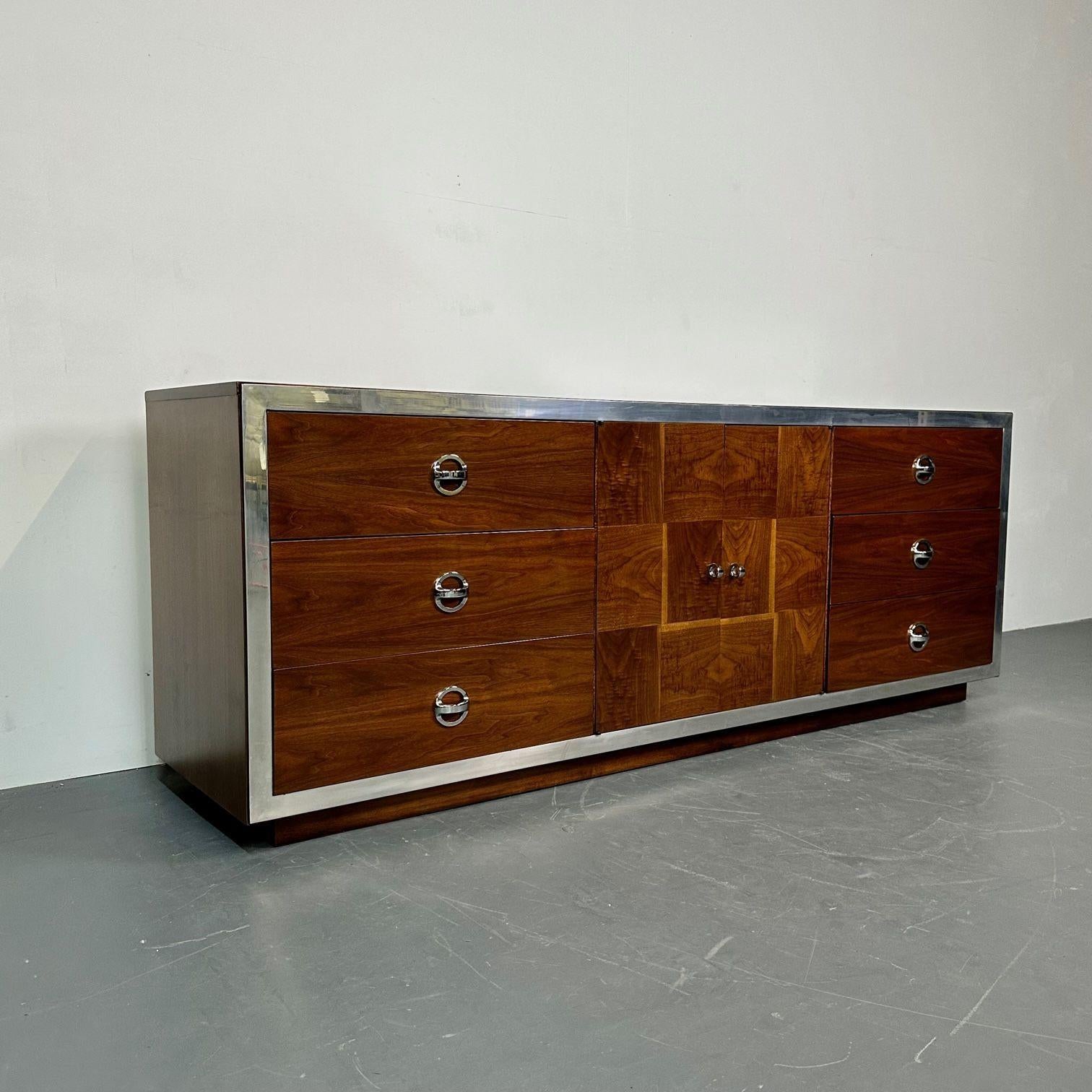 Milo_Baughman_Burlwood_Dresser_Sideboard_1970s_USA