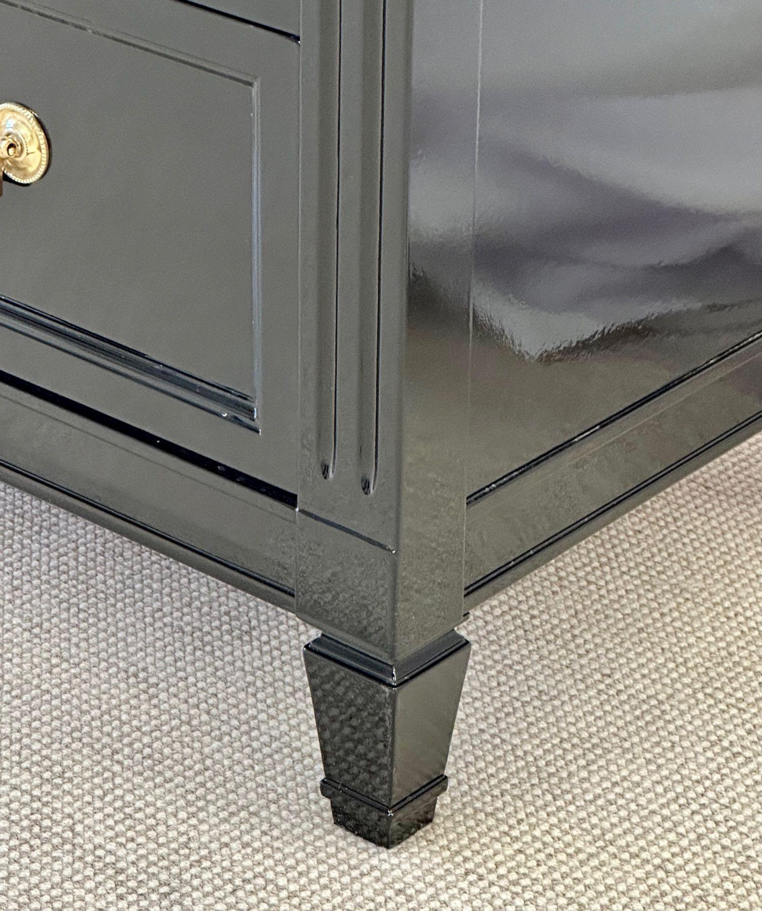 Hollywood_Regency_Ebony_Dresser_Sideboard_Bronze_Accents_1960s_USA