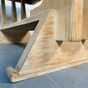 French_Mid-Century_Modern_Style_Dining_Table,_Farmhouse_Trestle_1940s