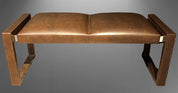 Lorin_Marsh_Bench_Embossed_Leather_&_Polished_Stainless_Steel_2000s