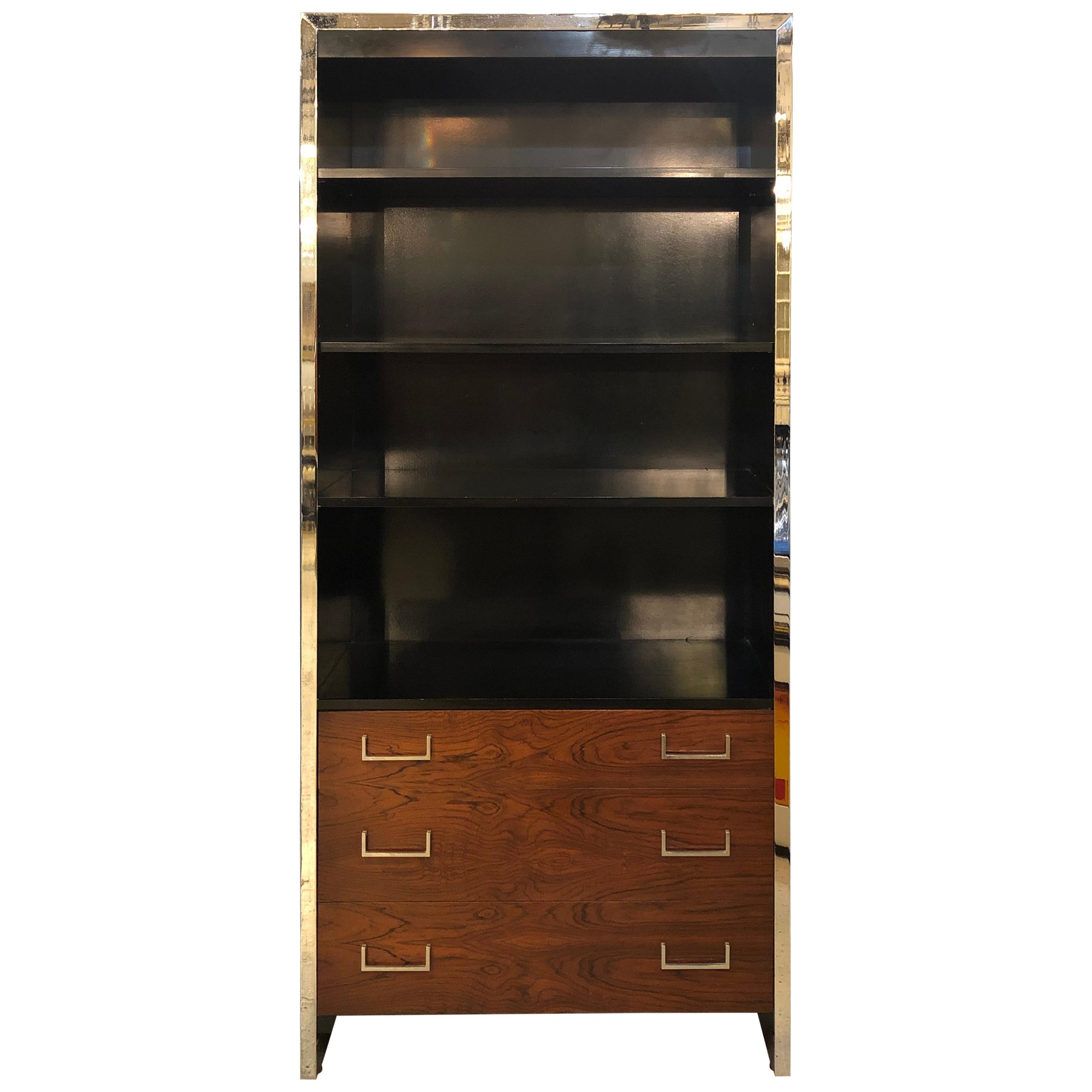 Milo_Baughman_for_John_Stuart_Bookcase,_Ebony,_Rosewood_&_Chrome,_1960s_USA