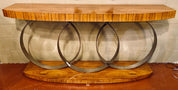 Console_Table_Art_Deco_Style_Chrome_Metal_1970s