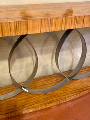 Console_Table_Art_Deco_Style_Chrome_Metal_1970s