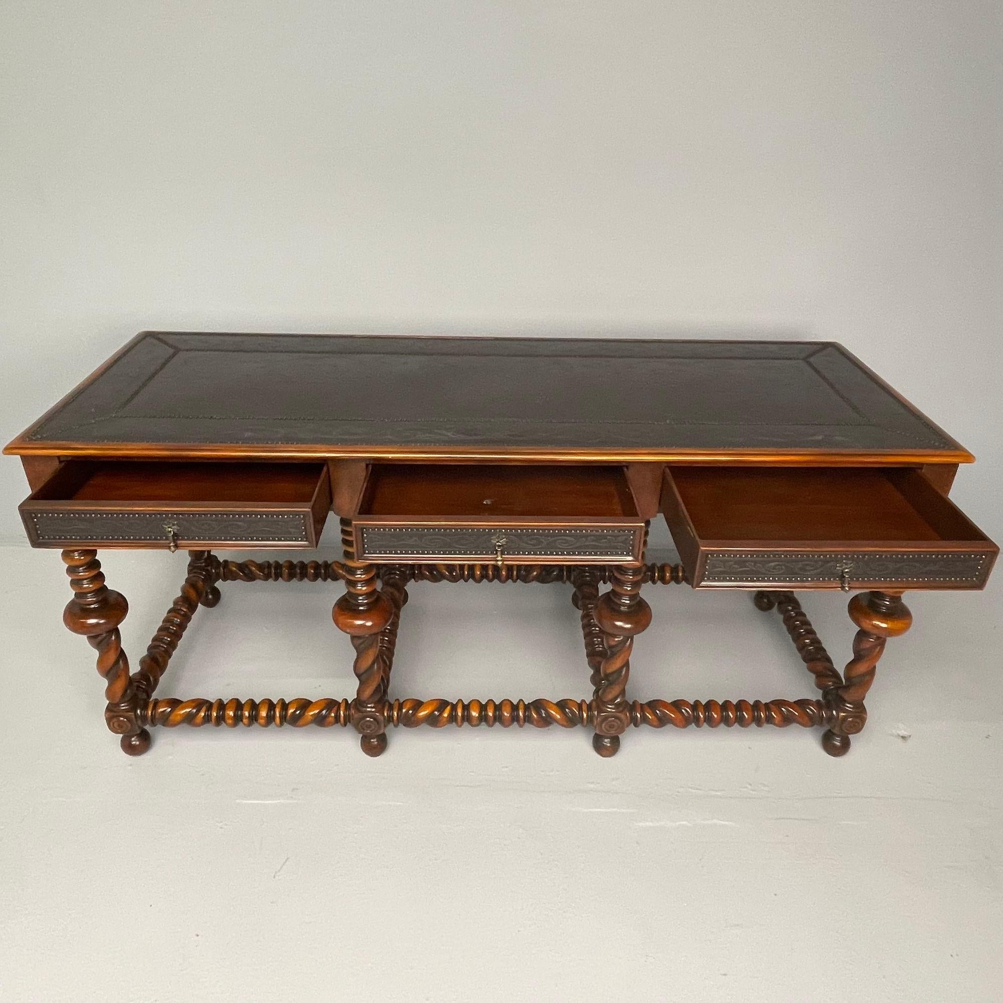 Baroque_Style_Console_Table_Barley_Twist_Wood_2000s_USA
