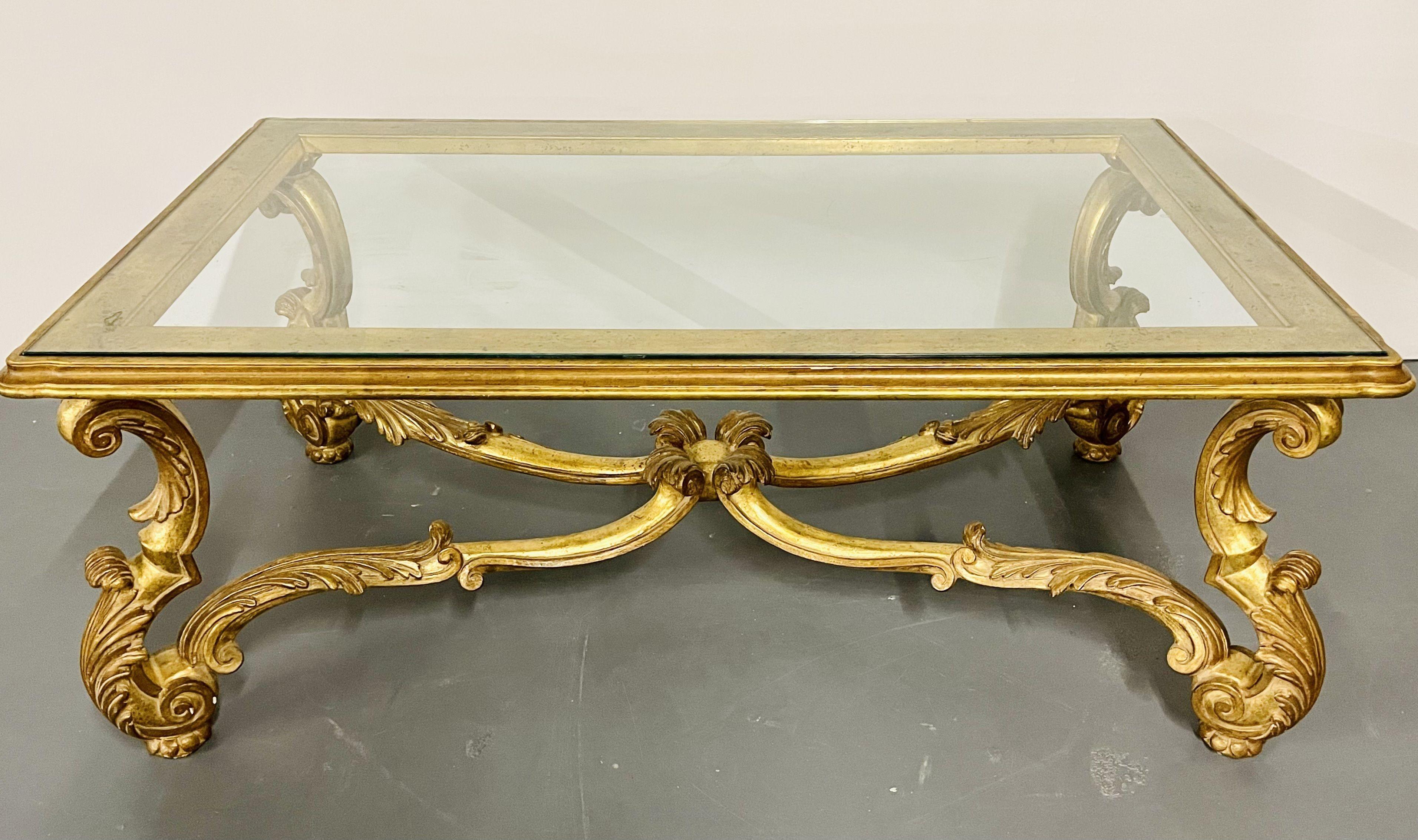 Hollywood_Regency_Coffee_Table_Gilt_Wood_&_Glass,_1960s_Italy