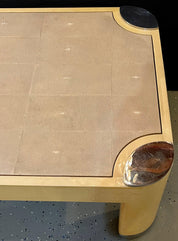 Ron_Seff_Cocktail_Table_Lacquered_Parchment_&_Shagreen,_1980s_USA